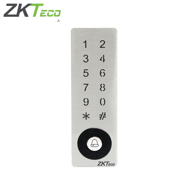 ZKTeco - SMK-V - Standalone RFID Reader - Outdoor - Vandal Resistant - IP65 - Back-lit Keypad - Metallic - UHS Hardware